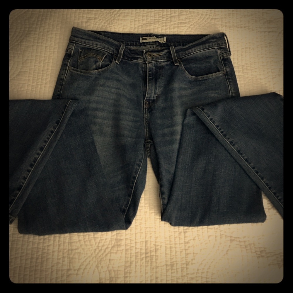🍀LEVI'S 505 STRAIGHT LEG JEANS🍀SIZE: 8 LONG🍀
