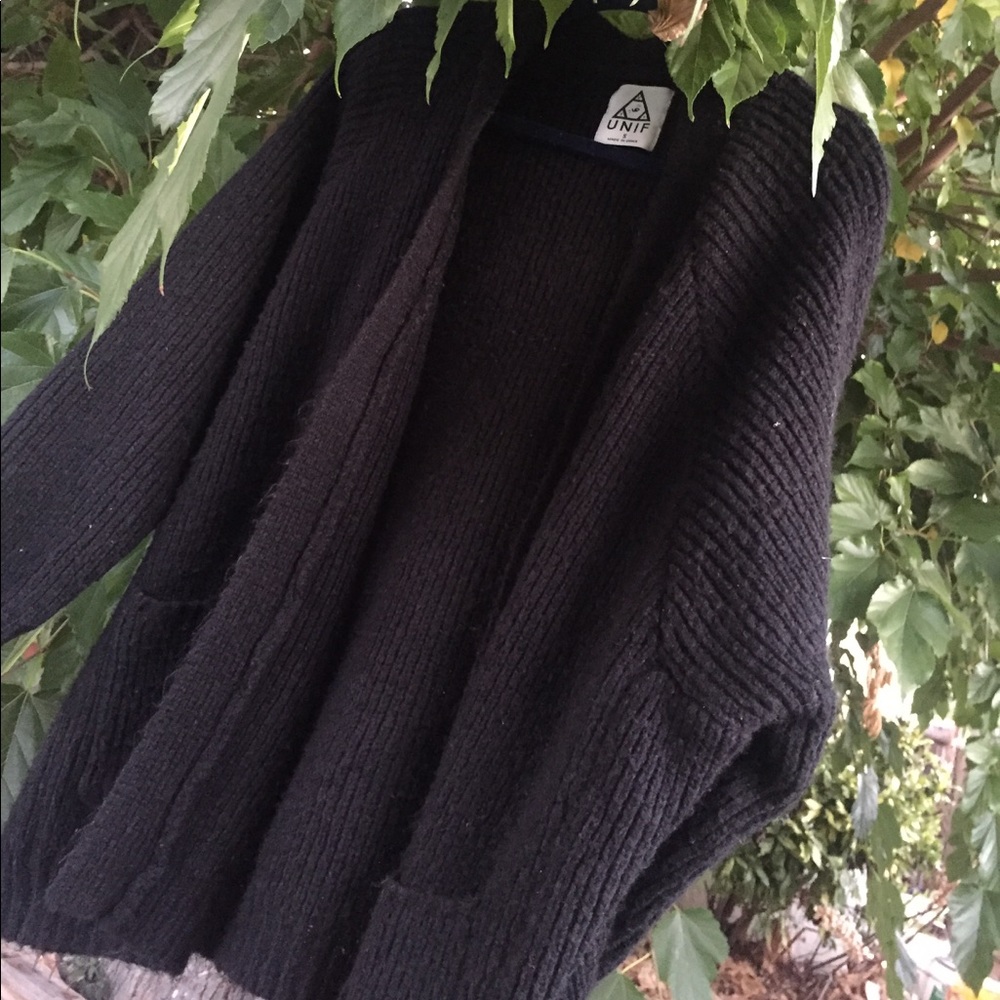 Unif black cardigan
