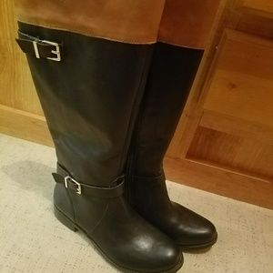 Knee high horseback riding boots