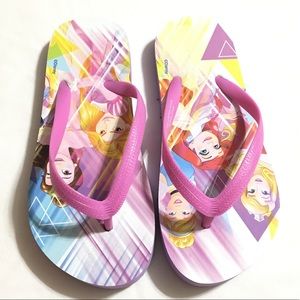 Disney Princess Flip Flops Size 2, 3
