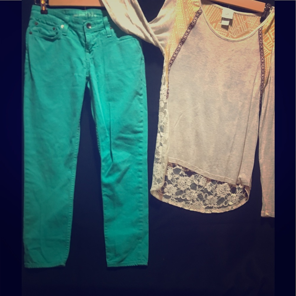 Day trip tee with Big Star Capris.