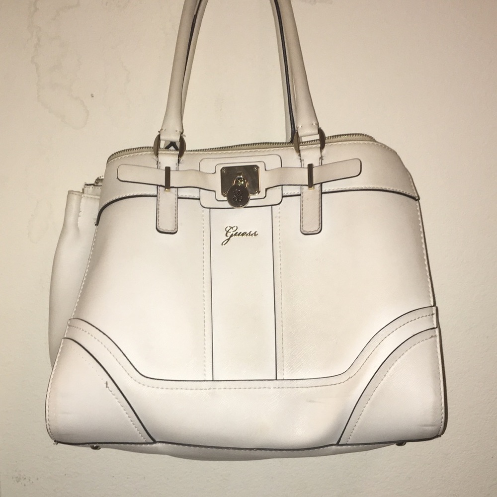 White guess purse