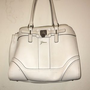 White guess purse