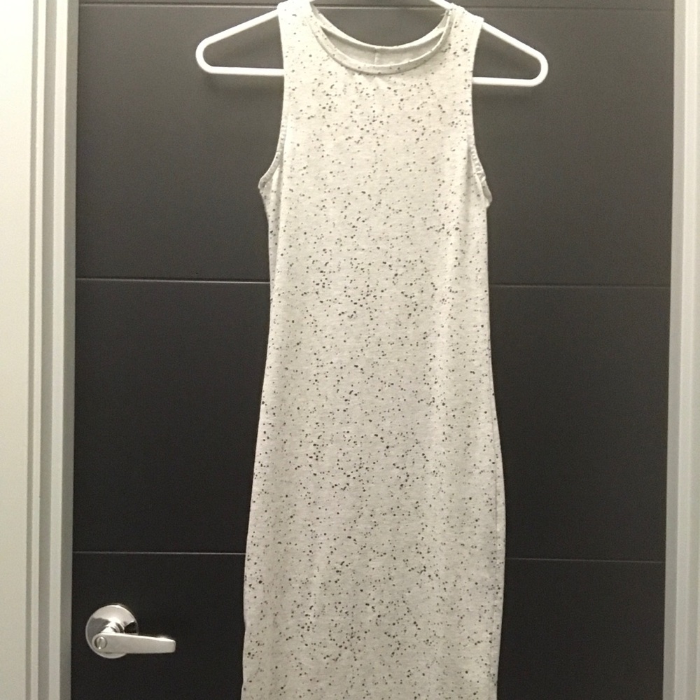 Grey and Black cotton Dress