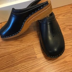 VINTAGE BASTAD ORIGINAL WOODEN CLOGS