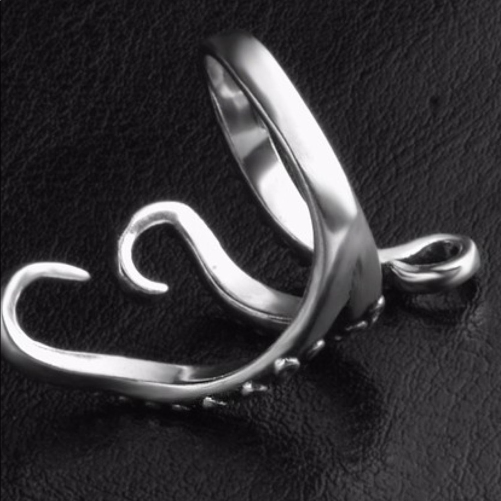 Modern  Octopus Tentacle Ring - Picture 6 of 6