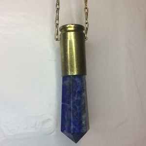 Kyanite Crystal Bullet Necklace Pendant