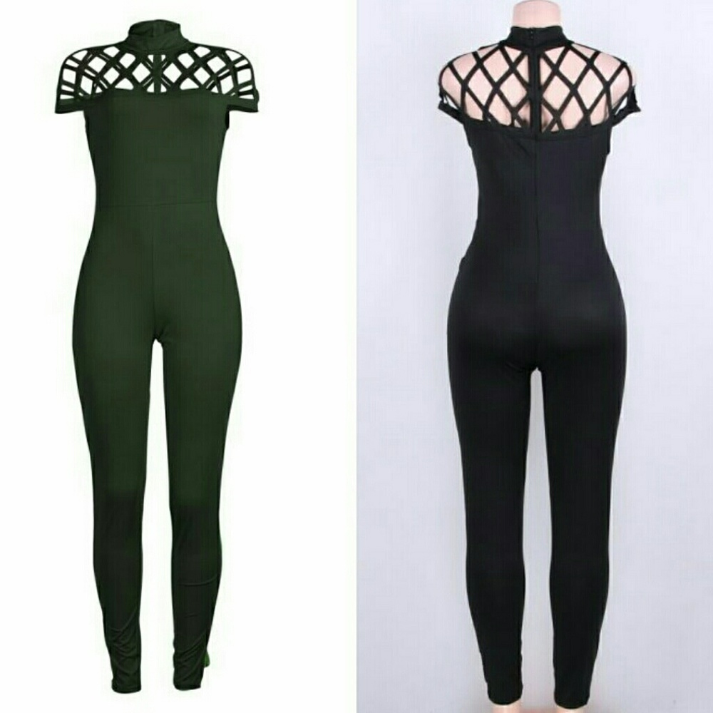 Caged top jumpsuit