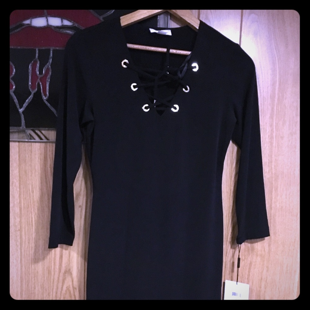 Calvin Klein woman's long sleeve dress NWT