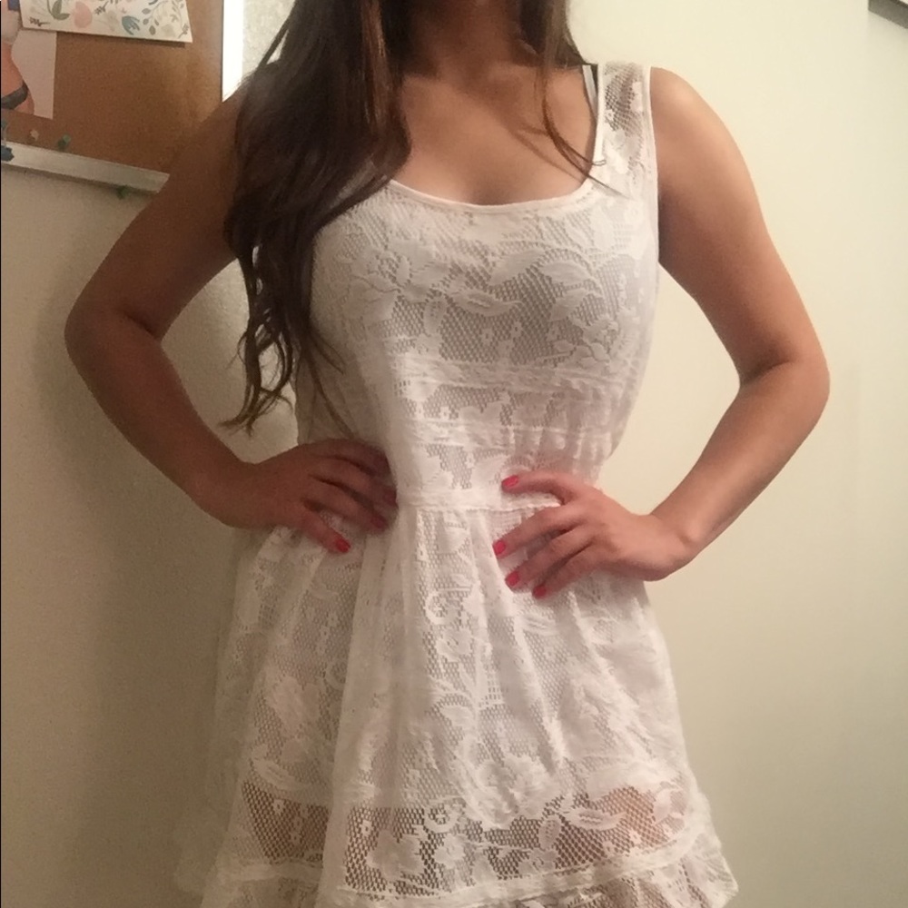 American rag white dress