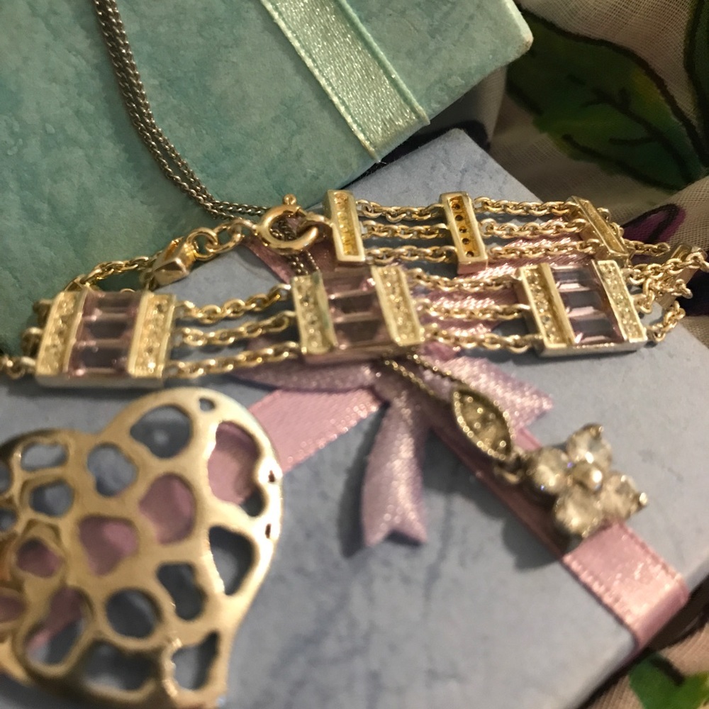 Gold over sterling amethyst baguette stones