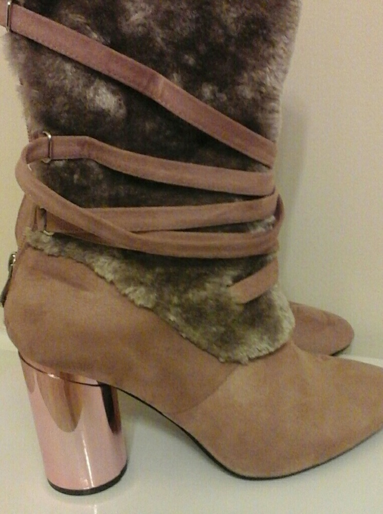 FAUX SUEDE BOOTS