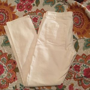 J Crew white matchstick jeans sz 32