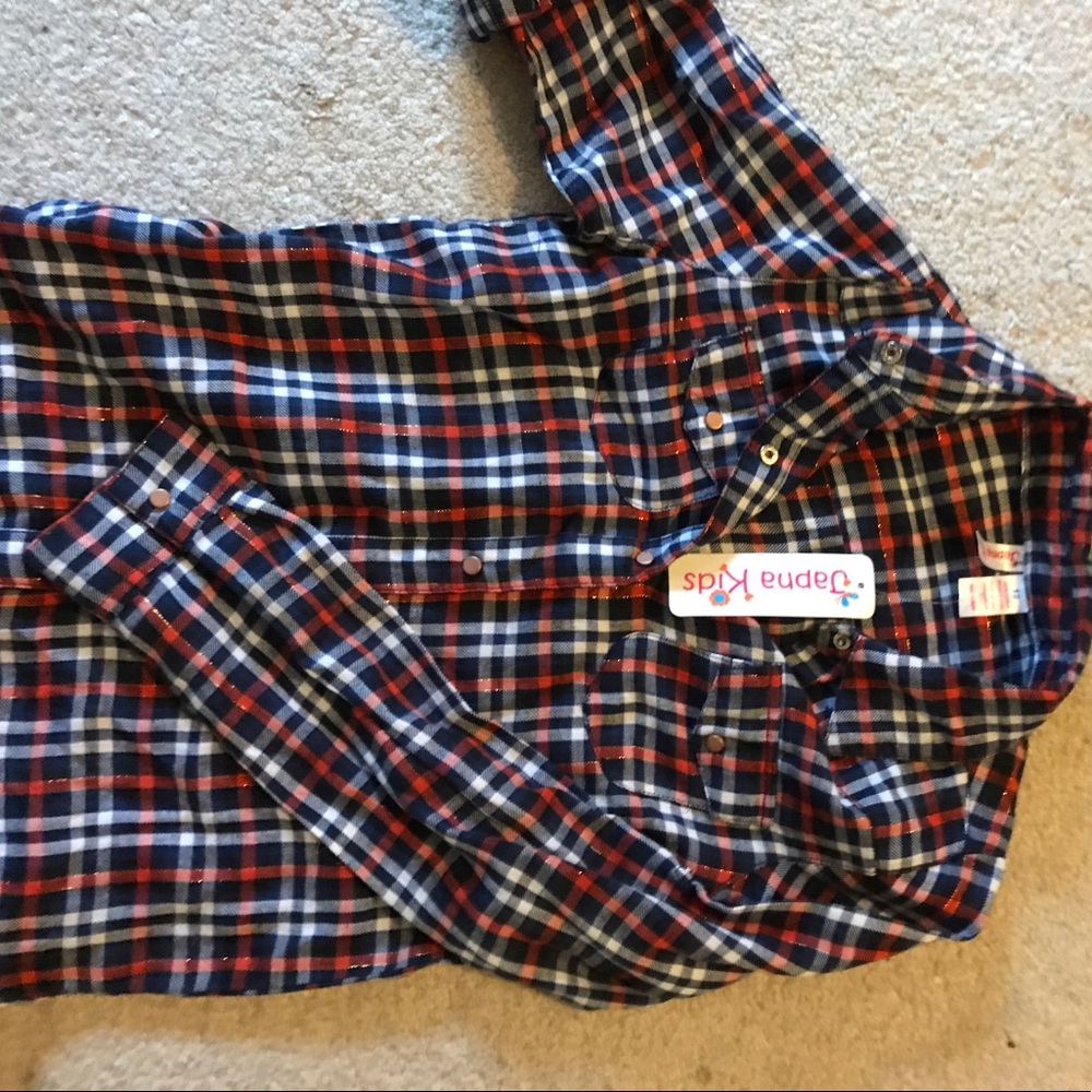 Girls flannel shirt size 12