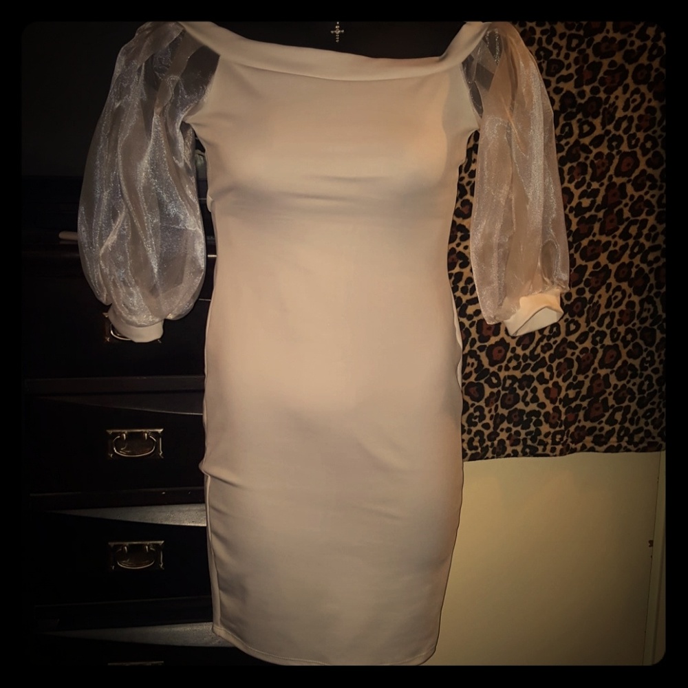 White mini dress