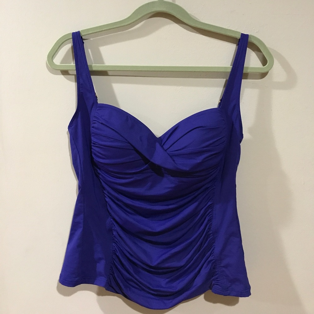 La Blanca Twist Front Royal Blue/Sapphire Tankini