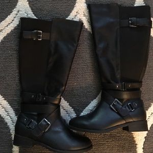 Torrid Black wide calf boots 9w