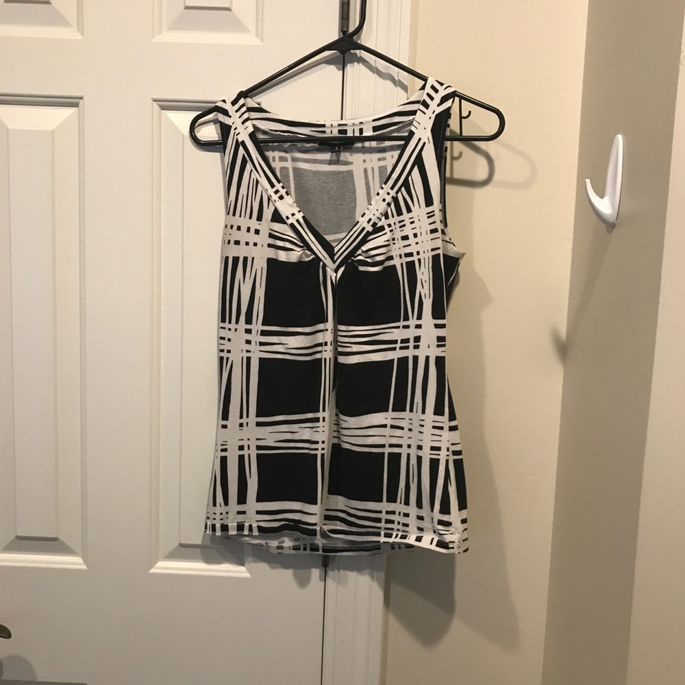 Black and white tank top