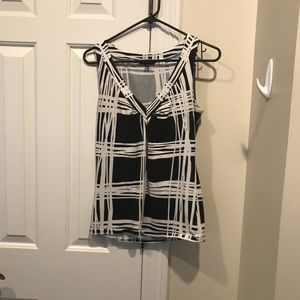 Black and white tank top
