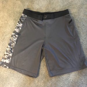 Hylete Grey Camo Gym Crossfit Shorts
