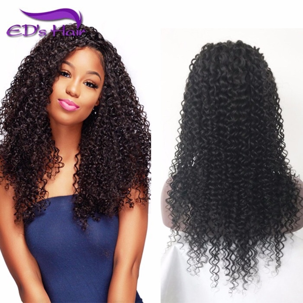 8A Full Lace Human Hair Wigs Curly 20”