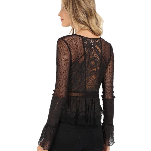 Free People Tops - NWOT Free People Penelope lace peplum size small