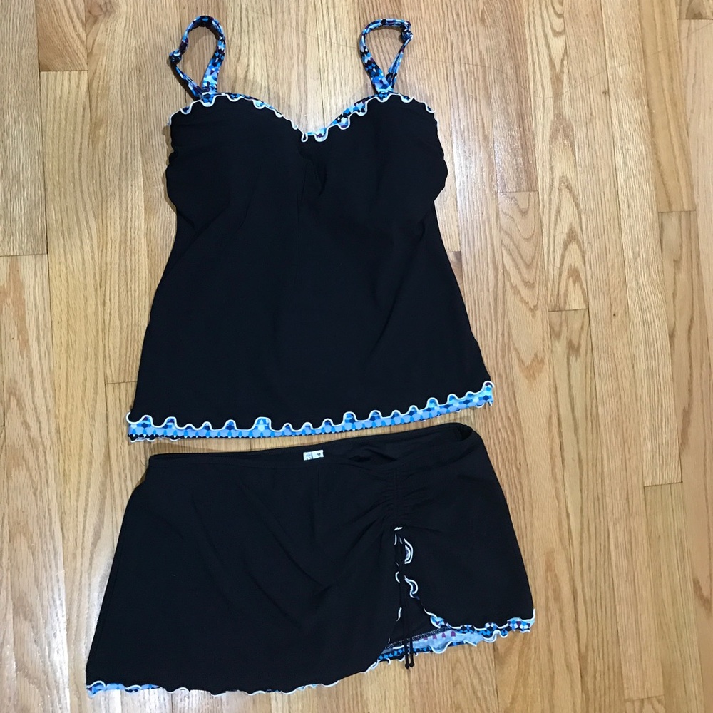 Profile by Gottex Tankini set w/underwire bra 38D