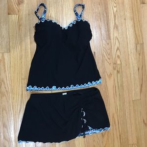 Profile by Gottex Tankini set w/underwire bra 38D