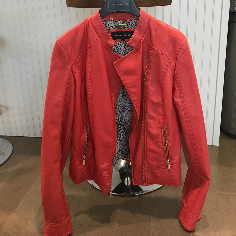 Faux Leather Moto Jacket!