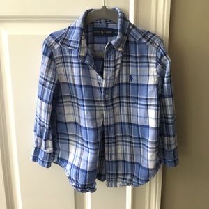 Two Ralph Lauren size 2T button Downs