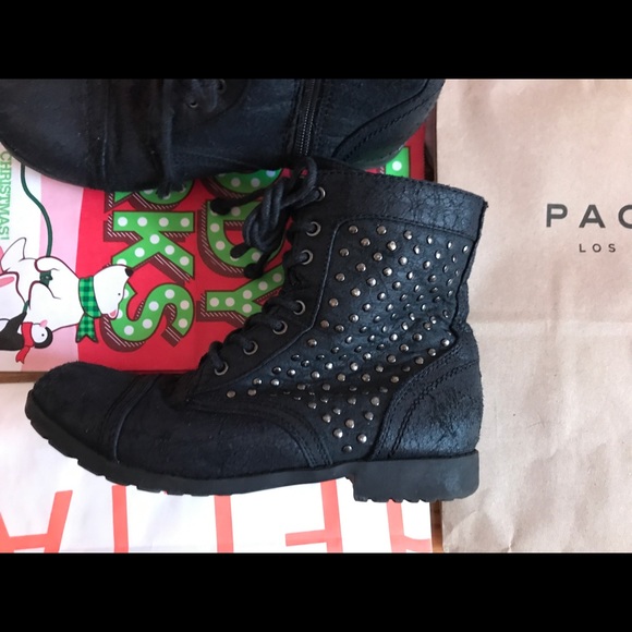 CLOSET CLOSING Steve Madden combat boots - Picture 5 of 7