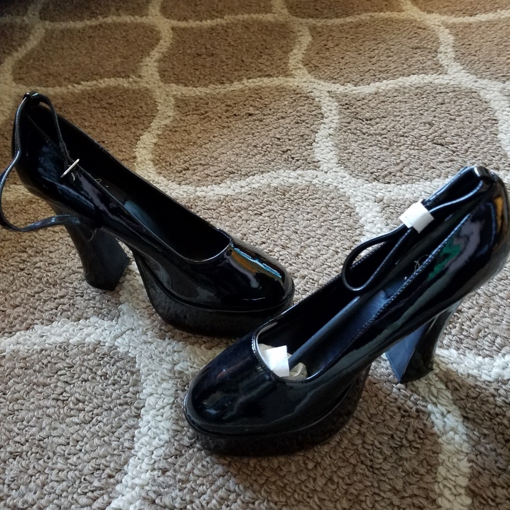 Patent leather heels