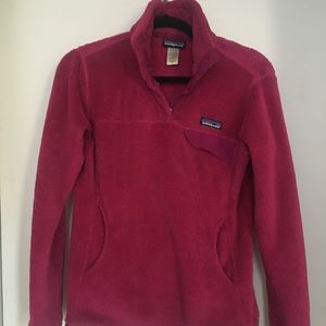 Patagonia Fleece Pullover Fuscia Size M