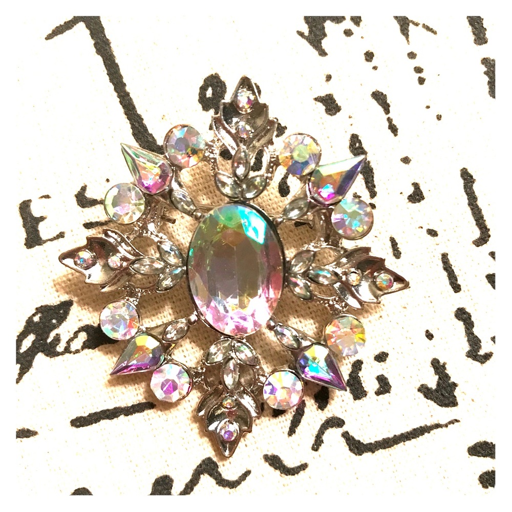 Crystal brooch