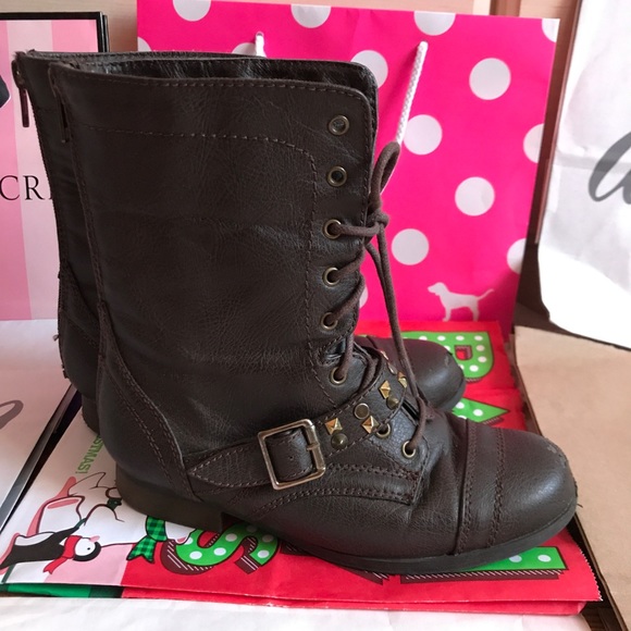 CLOSET CLOSING Steve Madden combat boots - Picture 3 of 8