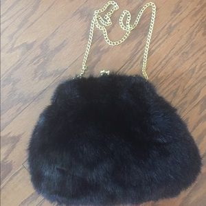 Dennis by Dennis Basso faux fur shoulder bag