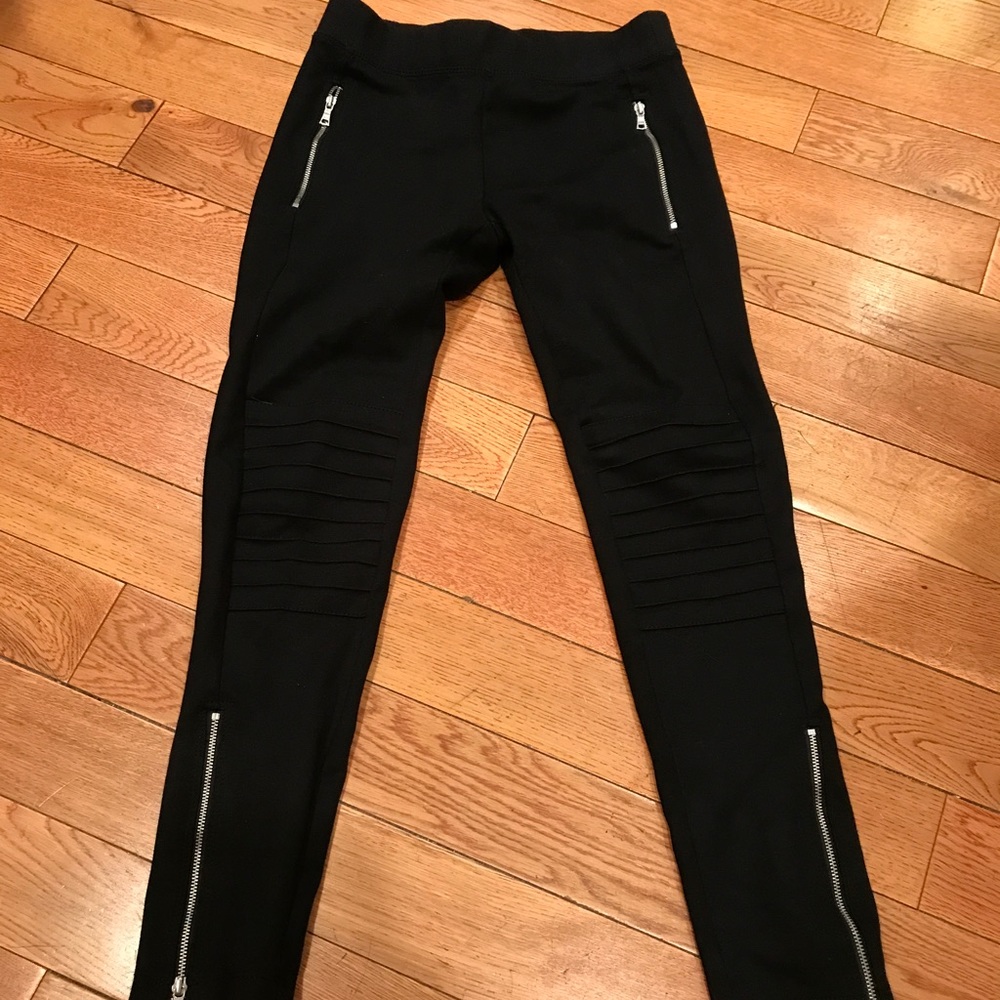 Black gap motto stretch pants