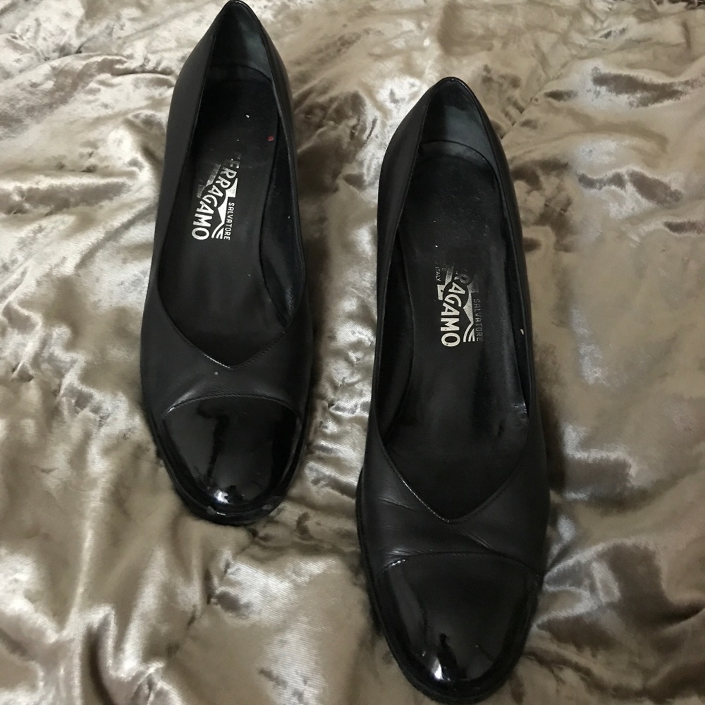 Salvatore Feragamo Classic Tuxedo Heels
