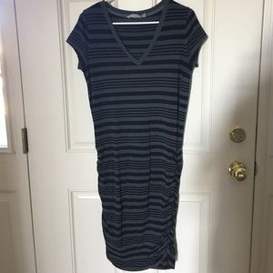 Athleta Gathered Skirt T-Shirt Dress