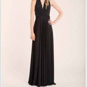 NWT Infinity multi-wear black maxi dress