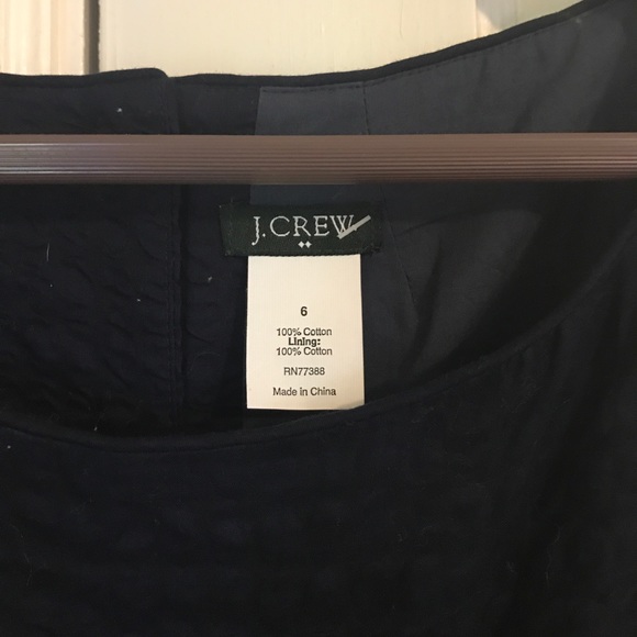 NWT JCrew navy sleeveless A-line cotton dress! - Picture 2 of 2