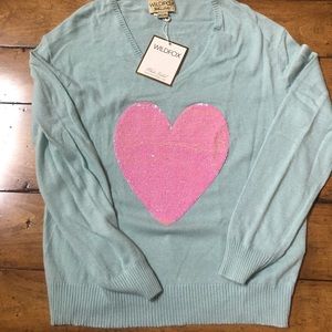 Wildfox Sequin Heart Sweater.
