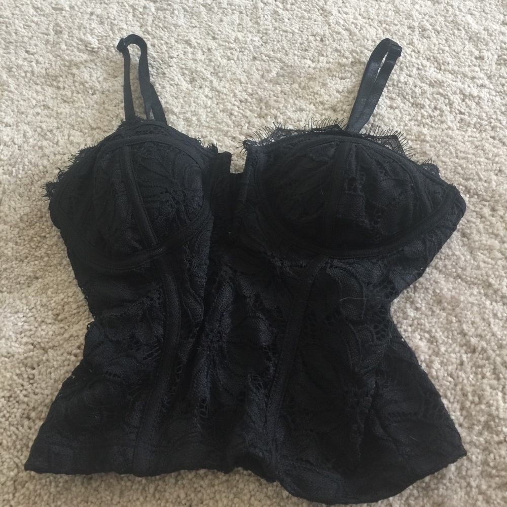 Charlotte Russe Corset TOP Size M black