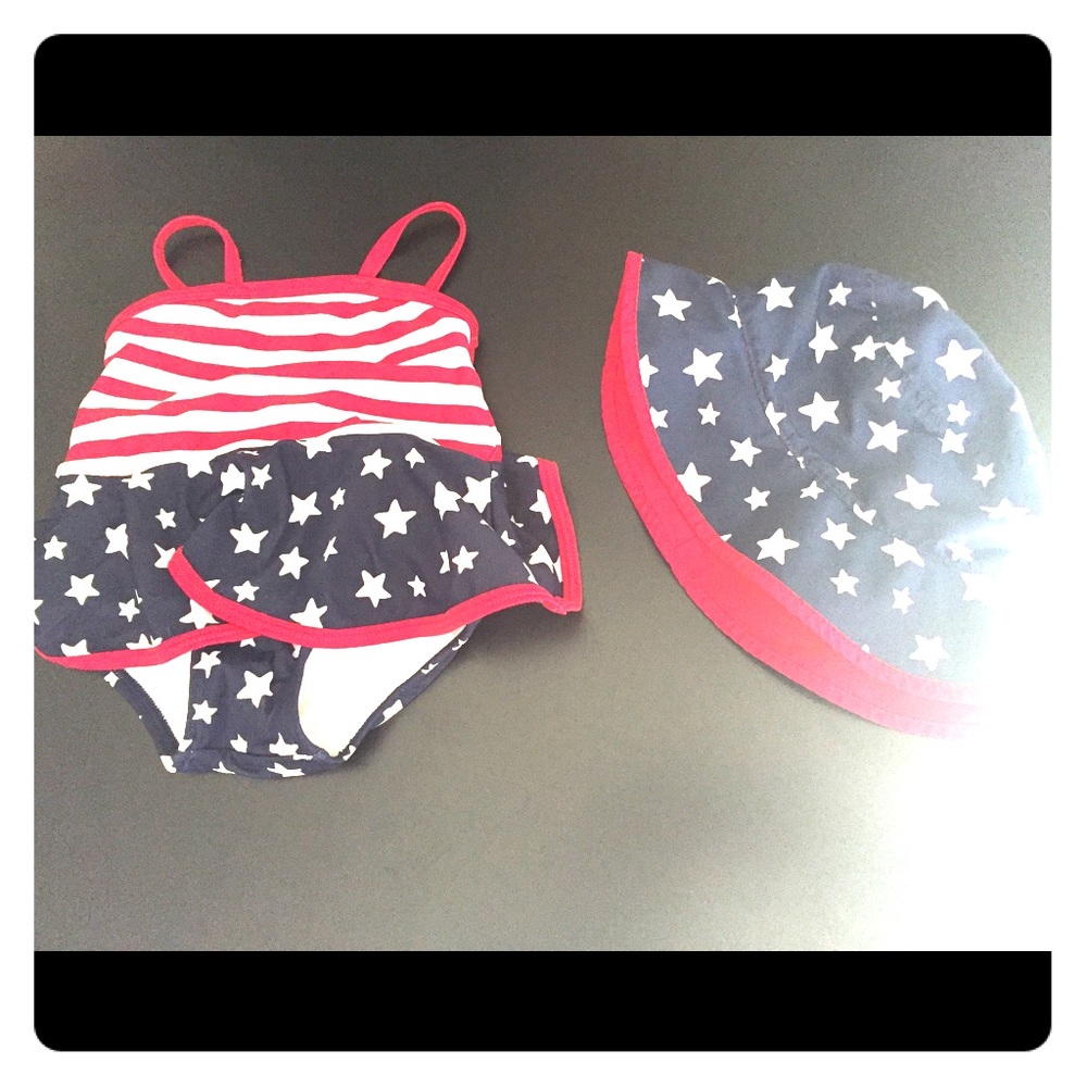 Baby Girl Americana swimsuit