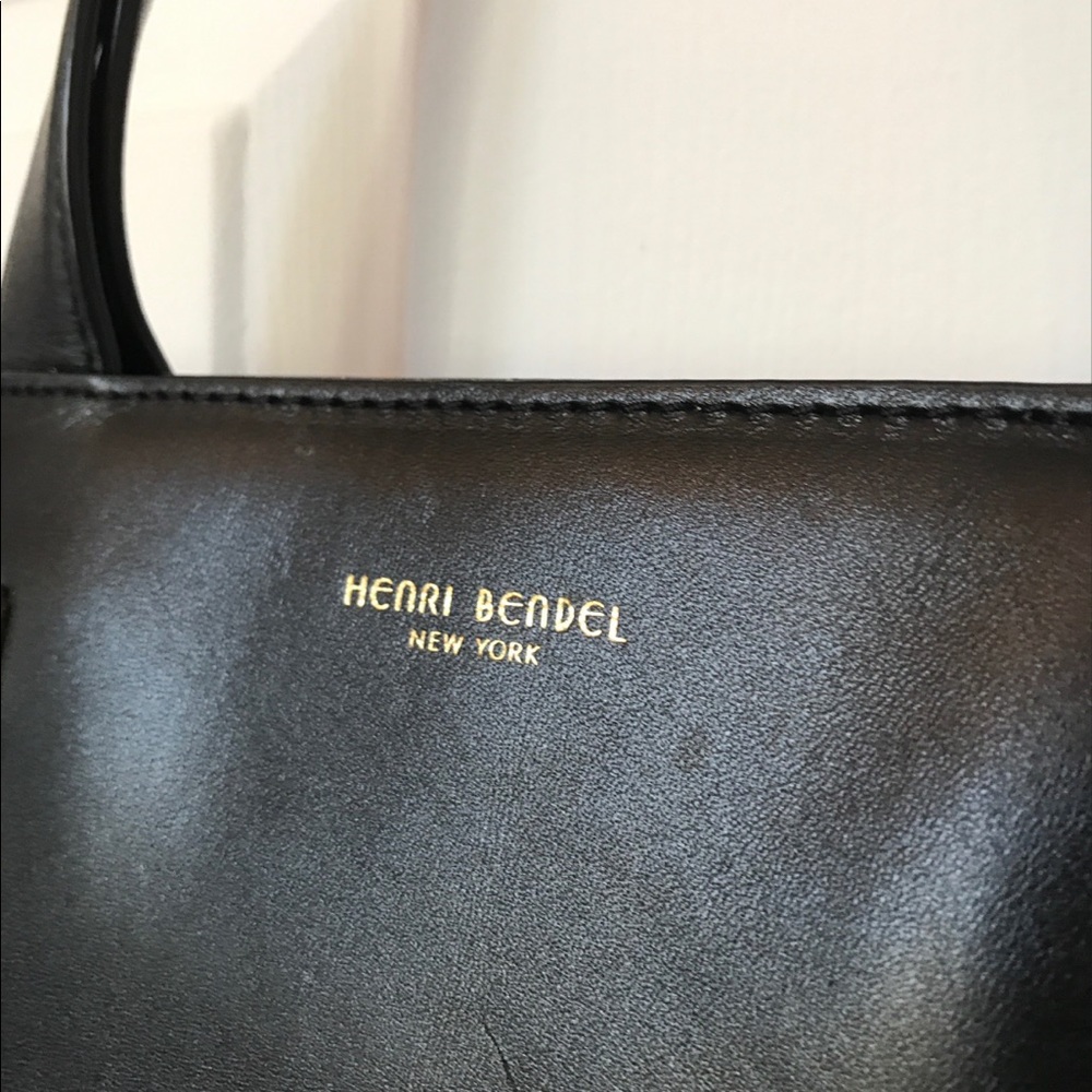 Black Henri Bendel Whitney Chain Satchel - Picture 3 of 4