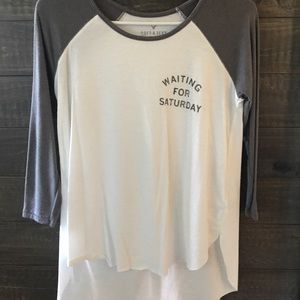 American Eagle 3/4 Quarter Length Sleeve Top