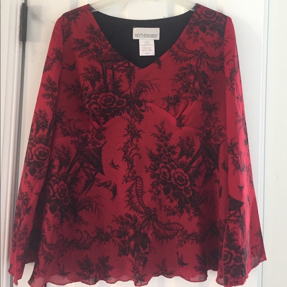 Motherhood Maternity Tops - ✨HOST PICK✨ 🌺Red Beauty MATERNITY BLOUSE🌺
