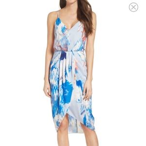 Chelsea28 Print Faux Wrap Dress
