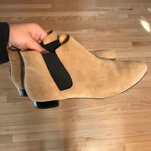 Suede Chelsea Boots in Tan