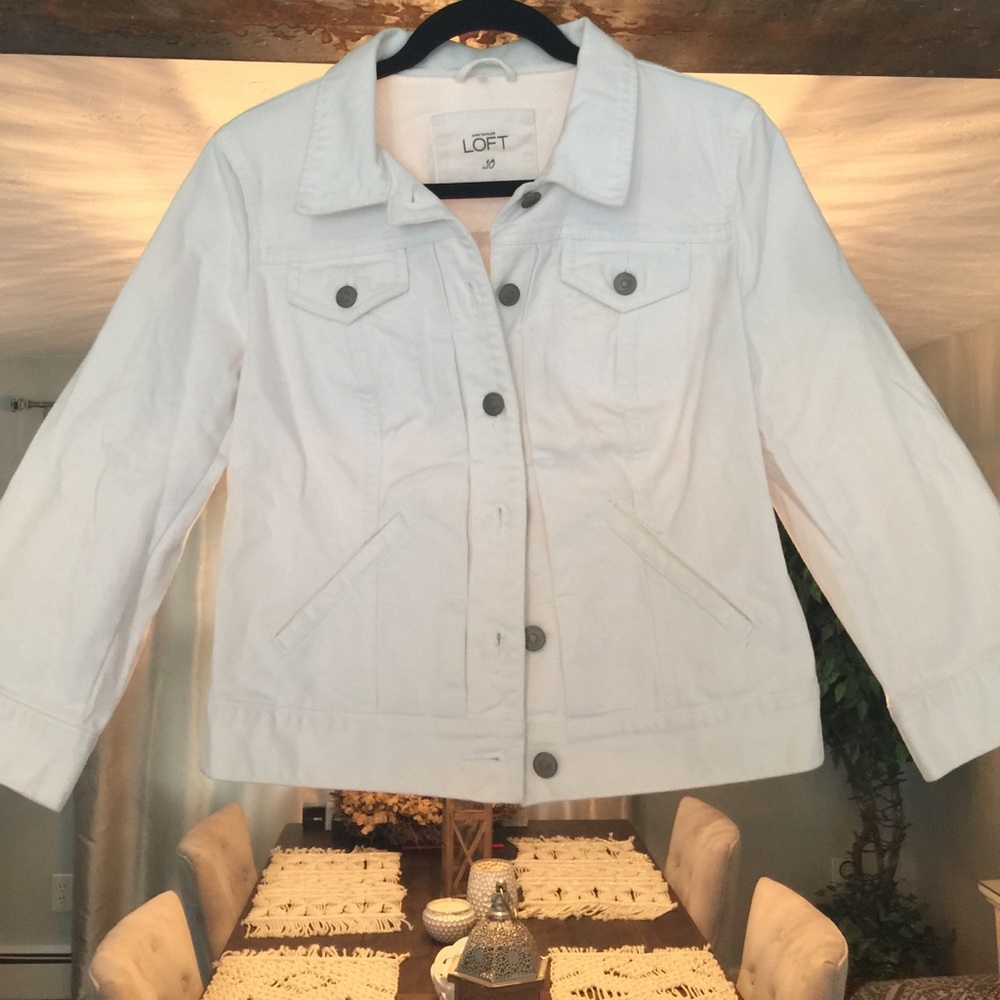 White Jean Jacket (NWOT)